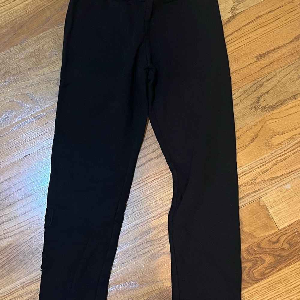 Girls Black Jogger Sweatpants